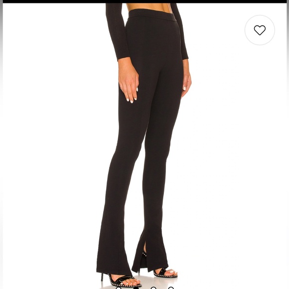 NWT EB Denim Split Hem Cotton Legging in Black Size Large - Picture 2 of 15